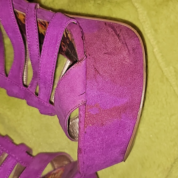 Beautiful purple pink high heel platform shoe size 10 Sexy** - Picture 2 of 5